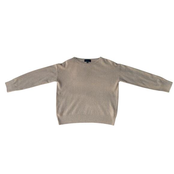Nili Lotan Cashmere Boyfriend Sweater Size XS in Camel Boxy Fit - Picture 7 of 7